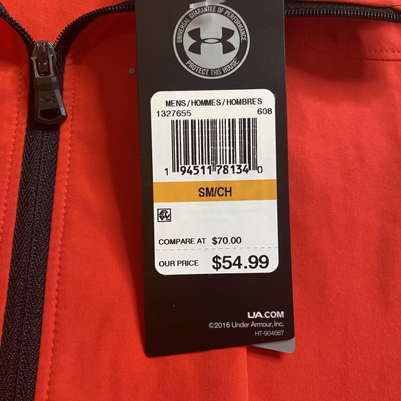 Under Armour Vanish Hybrid Training Vest Men's Size S Fitted Black/Red N… - Picture 7 of 12